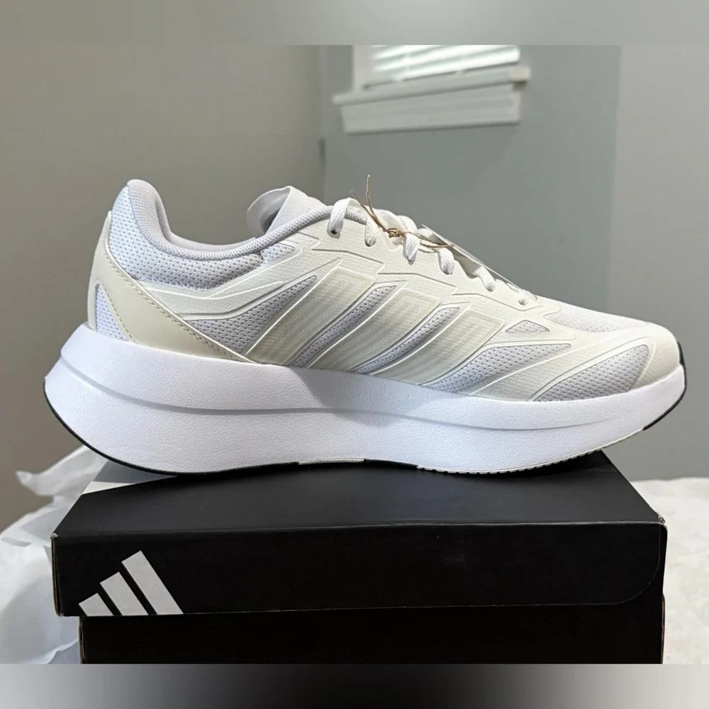 adidas Adirok Lace Up Womens Size 11 White/ Cream Sneakers Platform Shoes NIB - Picture 1 of 7